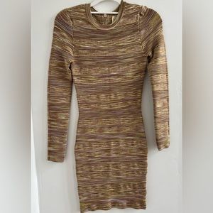 Torn By Ronny Kobo Long Sleeve Mini Dress